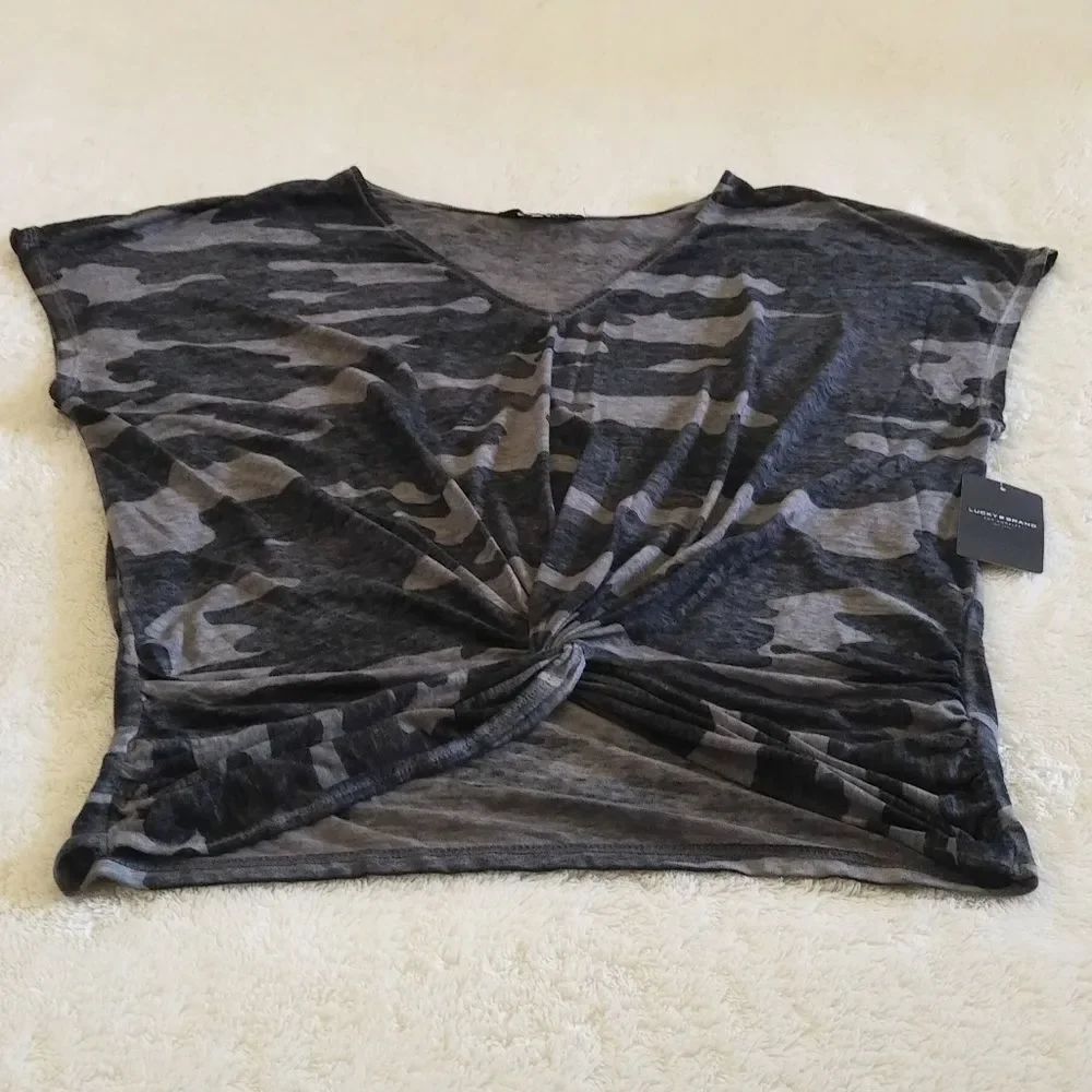 Lucky🍀 Brand Camouflage Print Top - Picture 9 of 12